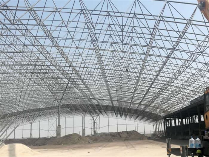 双流县钢厂料仓网架工程